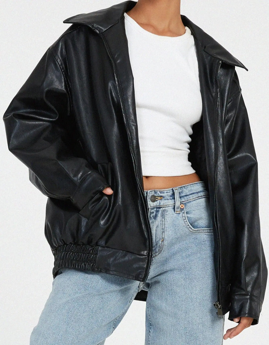 VIVA™ Oversized Leren jas - Ava Mode