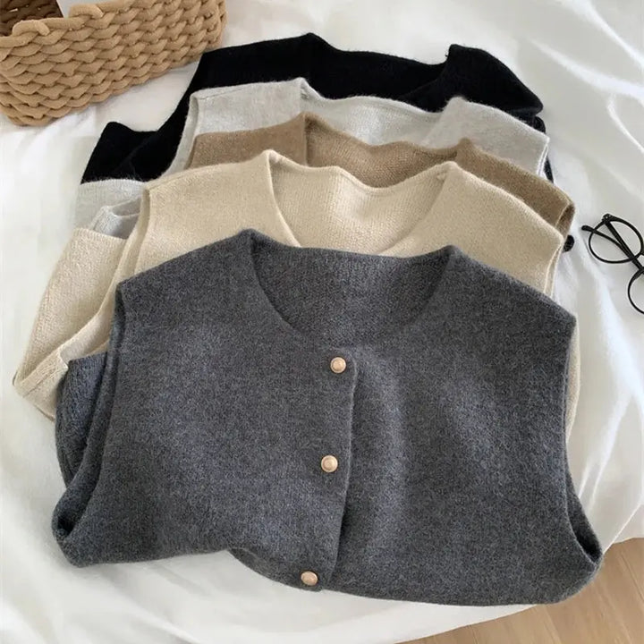 ELLEN™ – Elegante Gebreide Mouwloze Trui - Ava Mode